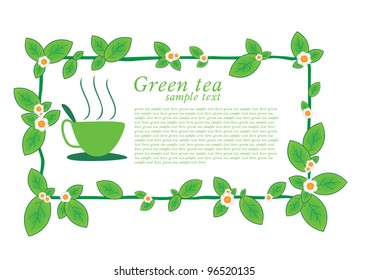 Background for design - green tea
