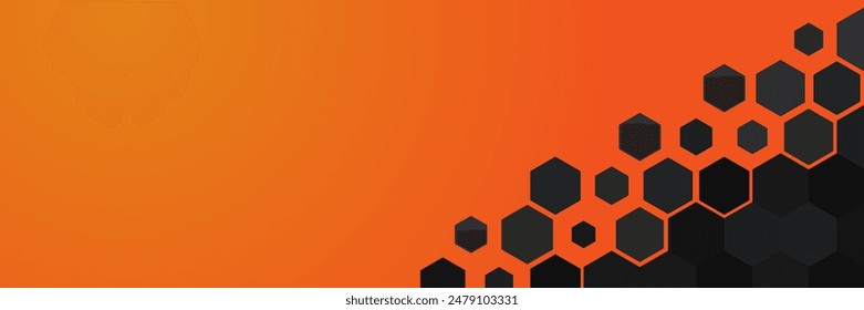 background design with hexagonal halftone pattern