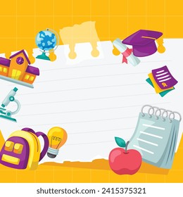 Hintergrunddesign-Illustration für Bildung