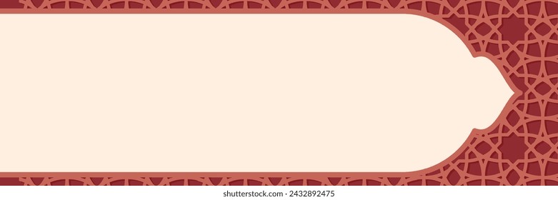 background design with an Islamic theme. Islamic banner for celebrating Islamic days