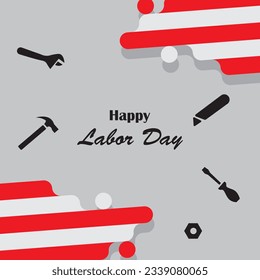 Background design with Labor Day theme