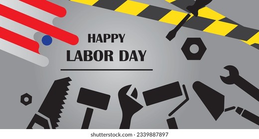 Background design with Labor Day theme