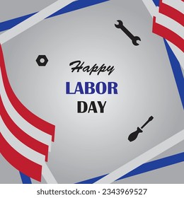 Background design with Labor Day theme