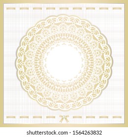 background design of lace and ribbon