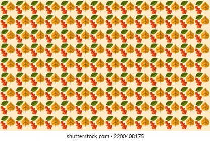 background design with leaf pattern. autumn pattern background design.