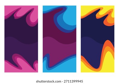 Plano de fundo design líquido abstrato gradiente de cor