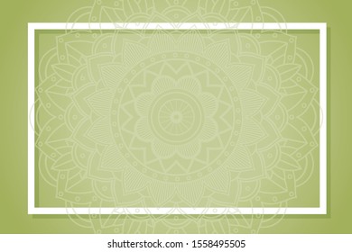Diseño de fondo con ilustración de patrones de mandala