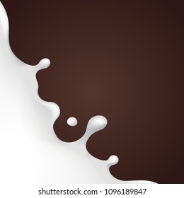 background for design in milk, cream,