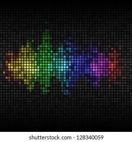 Background design in a mosaic style. EPS10 format. Transparencies used in screen and multiply modes.