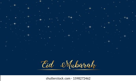 Background design for Muslim festival Eid Mubarak illustration