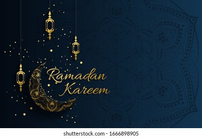 Background design for Muslim festival eid Mubarak. Arabic calligraphy design for Ramadan Kareem, white mosque element. Eid-al-Adha greeting, vector illustration.