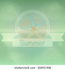 Background for design on sea subjects with a beach