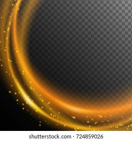 Background design with orange light illustration