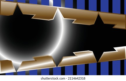 background design with ornament moon and star