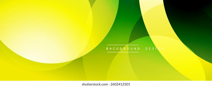 Background design with overlapping circular shapes, featuring smooth gradients and soft lighting effects, creating a dynamic abstract composition