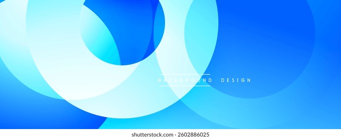 Background design with overlapping circular shapes, featuring smooth gradients and soft lighting effects, creating a dynamic abstract composition