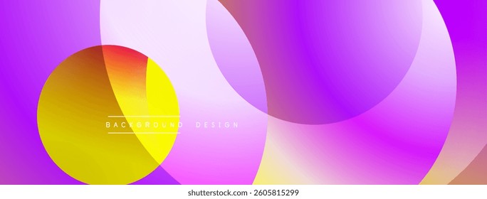 Background design with overlapping circular shapes, featuring smooth gradients and soft lighting effects, creating a dynamic abstract composition