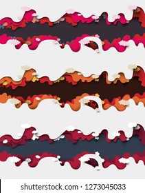 
background for design. paper cut texture. art of origami. vector