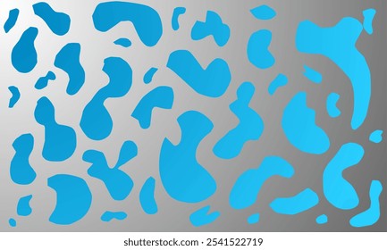 Un diseño de fondo para parches de azul claro y azul oscuro con gradaciones para el fondo de su ilustración