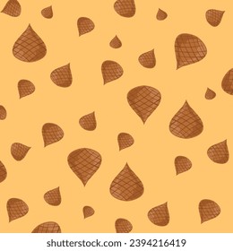 background design with patterns of fruit and vegetables in vector illustration