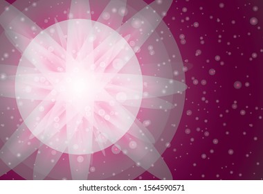 Background design with pink bright light illustration