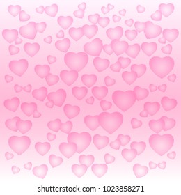 Background design with Pink Hearts