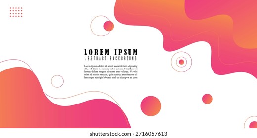Diseño de fondo rosa, tema de color naranja en Vector. forma geométrica baground . EPS10, SITIO WEB