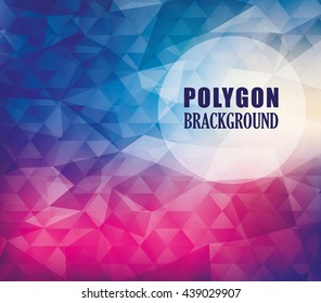 Background design. Polygon icon. Abstract and Colorfull illustra