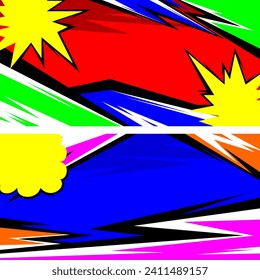 Background design with a pop art theme for banners, backdrops. etc