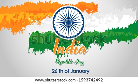 Background design for public holiday in India illustration