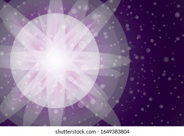 Background design with purple bright light illustration
