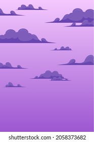 background design with purple sky illustration