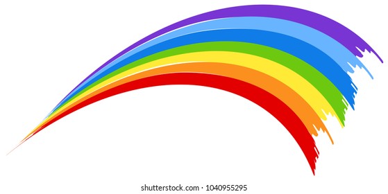 Background design with rainbow illustration