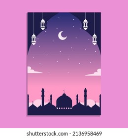 background design with ramadan theme
