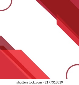 Diseño de fondo Banner rojo abstracto plantilla de vector geométrico
