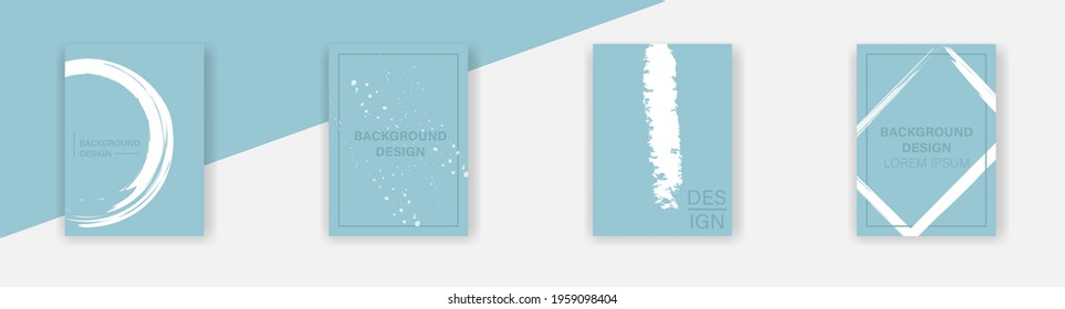 Background design set. Vector illustartion. Grunge background template collection. EPS 10.