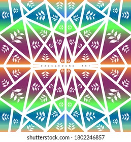 Background design with shades and leaves