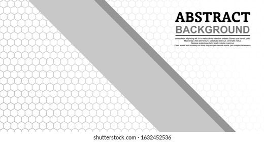 background design with a simple hexagon theme with a predominance of pure white - vector