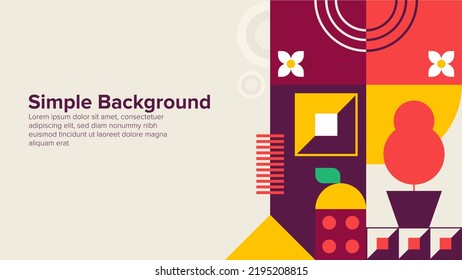 Background design with simple shape