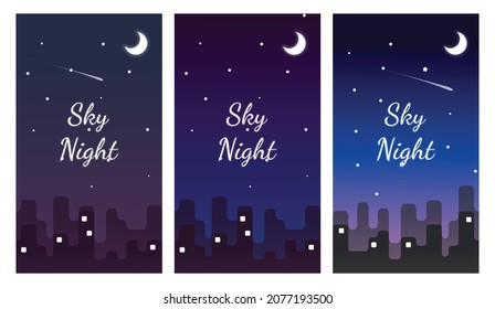 background design for smartphone, night sky background, night sky atmosphere, cool design for wallpaper