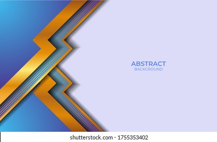 Background Design Style Blue And Gold
