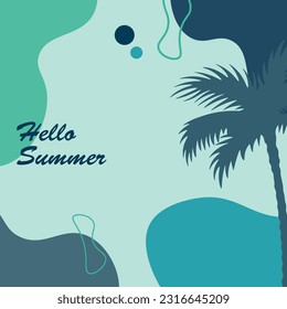 Background design with summer theme