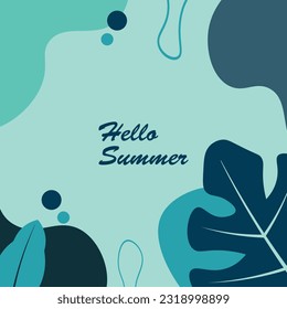 Background design with summer theme