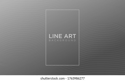 background design template, line art wave background landscape