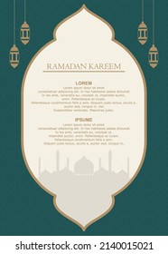 background design template with ramadan theme