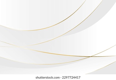 background design with thin gold lines, white and gold combination, perfect for backgrounds, posters, wallpapers and more