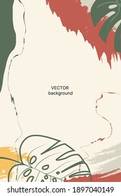 Diseño de fondo de estilo minimalista. Resumen Patrón para ropa, relleno, cubierta, papel pintado, papel de envoltura, decoración. Ilustración vectorial. Espacio para texto.