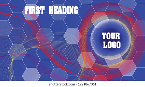 Hintergrunddesign-Vektorgrafik für Flyer-Webseite