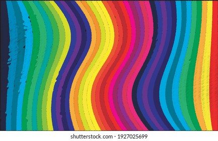 
Ilustración vectorial de diseño de fondo. Ilustración de diseño de fondo de arcoiris colorido. Diseño de fondo de color arco iris