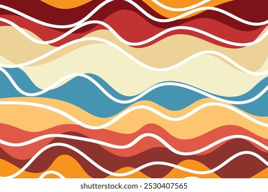 Background design vector wave template abstract art.
